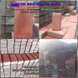 Paving Block Merah Bata 6 cm