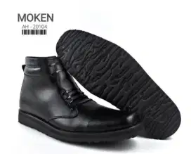 Sepatu kulit asli pria pantopel pdh security, satpam