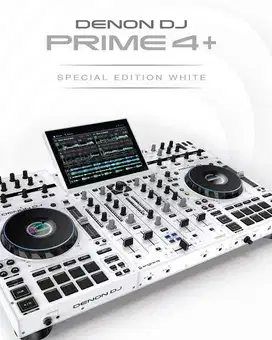 READY STOCK DENON DJ Prime 4+ White Special Limited Edition