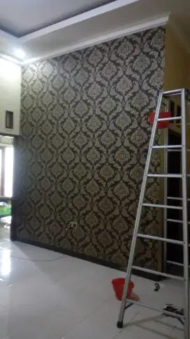 WALLPAPER DINDING BAHAN TIMBUL