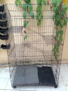 Kandang Kucing 6 tingkat 3 Pintu