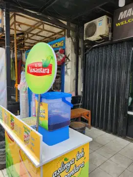 Booth es teh lengkap dengan sealer cup