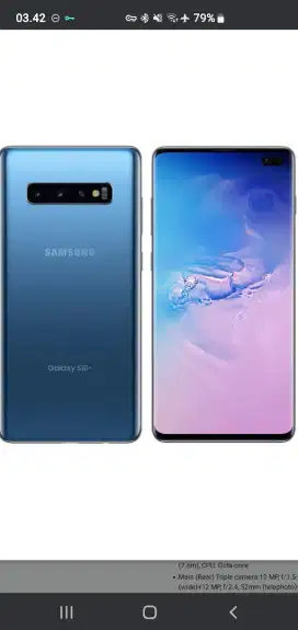 Dijual hp samsung galaxy s10plus 128/8gb lgkp mulus ori