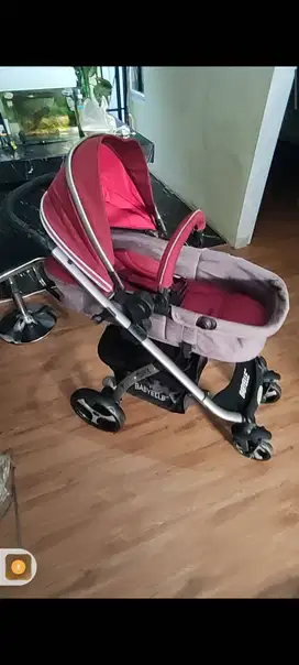 Preloved Stroller BabyElle Onyx lengkap dengan selimutnya