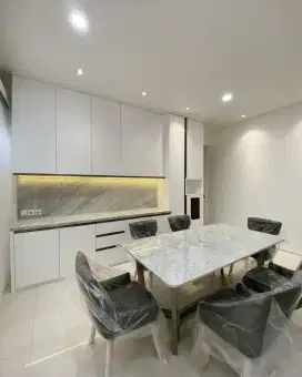 Kitchen set - backdrop tv - lemari - interior - bye djava interior
