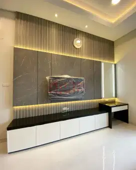 Kitchen set - backdrop tv - lemari - interior - bye djava interior