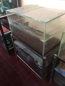 Aquarium 70x40 2 pcs sama rak siku