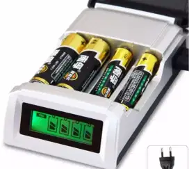 Charger batere 4 slot LCD display
