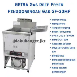 Deepfryer gentra kapasitas 30 liter