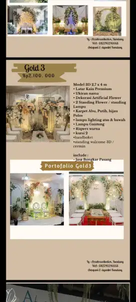 Jasa dekor wedding , aqiqah , lamaran , khitanan dll