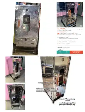 Mesin profing/pengembang roti