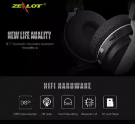 Headset Bluetooth ZEALOT B17 Stereo Headphone , Tf , Radio