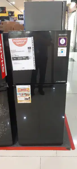 KULKAS SHARP 2 PINTU BISA HOME CREDIT KREDIVO INDODANA AEON