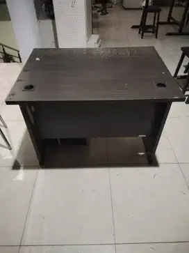 MEJA KANTOR KAYU MINIMALIS SECOND SEKEN BEKAS UKURAN 100 X 75 X 75