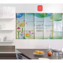 Walpaper / stiker dapur 45×75 cm anti minyak