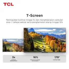 TCL LED TV 50 GOOGLE TV ANDROID 11 UHD4K DOLBY DIGITAL TV HDMI RESMI