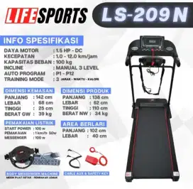 Tredmill elektrik treadmill elektrik multyfungsi promo alat fitnes