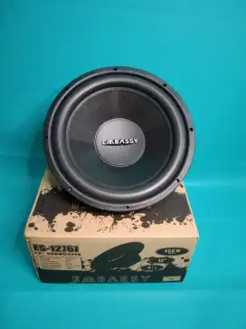 Subwoofer EMBASSY seri ES-1276J 450watt 12inci Doublecoil Audio mobil