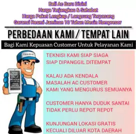 Khusus Menjual Ac Baru Sudah Terpasang