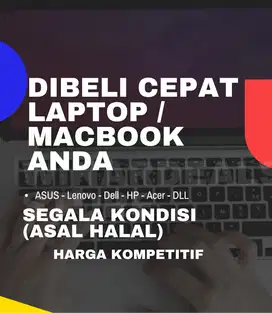 Dibeli Laptop Macbook terima all kondisi jual beli asus acer lenovo