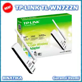 TPLINK USB Wireless Adapter TP-Link TL-WN722N + Antena (Sinyal Kuat)