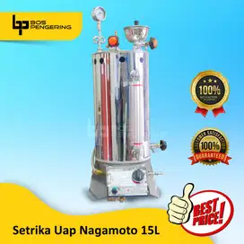 Mesin Setrika Uap Boiler merk Nagamoto 15 Liter Mesin Steamer Laundry