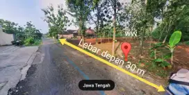 Jual tanah zona merah lokasi kalijambe sragen lt 16H harga 350rb/m neg