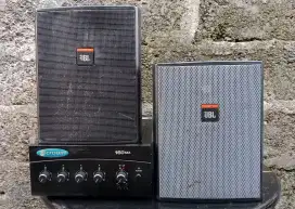 1set amplifier crown 160ma dan speaker jbl control