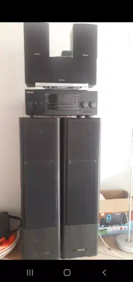 Satu set speaker dan amply merk KENWOOD
