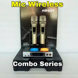 Mic Wireless ASHLEY Combo Series Original UHF plus KOPER