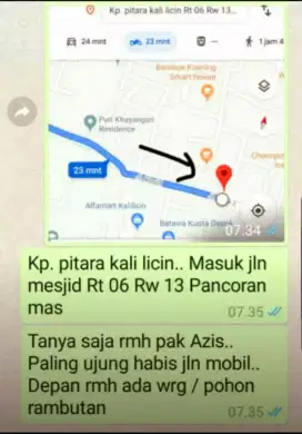 RUMAH JUAL NEGO LB 70 m, 3 KT & 2 KM, PITARA PANMAS DEPOK (ada 2 unit)