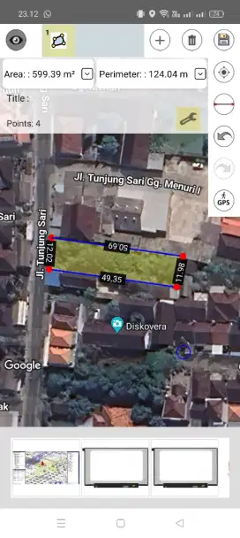 Dijual Tanah Pinggir Jalan Tunjung Sari Denpasar Barat