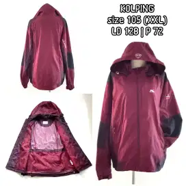 Jaket outdoor jaket gunung waterproof KOLPING size 105 (XXL), preloved