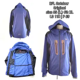 Jaket outdoor jaket gunung BFL Outdoor Ori sz 95 L fit XL, preloved