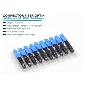 Fast Connector SC/UPC Fiber Optik 1 Pack isi 10 Pcs N