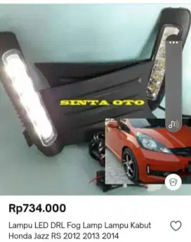 Lampu LED DRL Frog Lamp Lampu kabut Honda Jazz