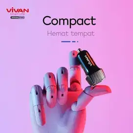 Vivan Car Charger CC02C 3.4A Dual USB Smart IC Quick Charging Original