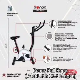 Sepeda Statis RePanda Bonus Alat Latih Otot Tangan