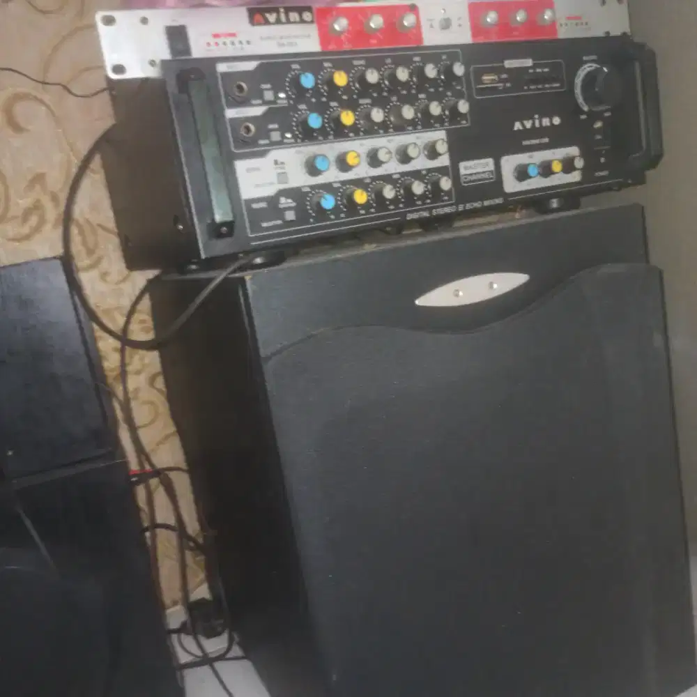 Speaker aktif home theater full set mixer nego