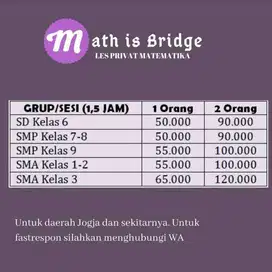 LES PRIVAT MATEMATIKA JOGJA