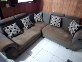 Sofa L plus meja second
