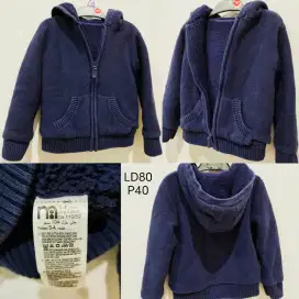 Jaket Anak Waffle Hoodie Mothercare