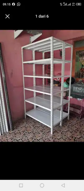 Rak besi 40x120x200 hambalan 5 susun