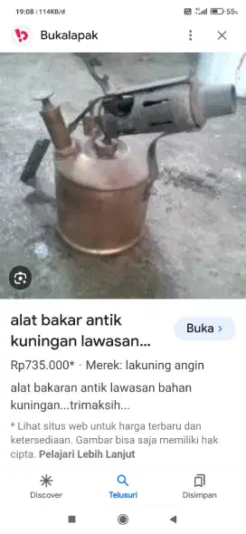 Di jual alat pembakaran