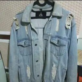 Jaket jeans papago blue sky size XL