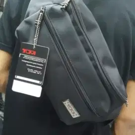 Tas Tumi Alpha Bravo Black Waistbag Men Pria Model Keren