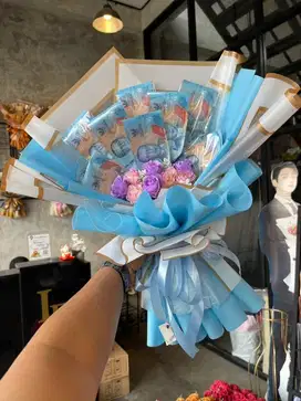 Bouquet Buket Bucket Uang Kado Hadiah Valentine Wisuda Anniversary