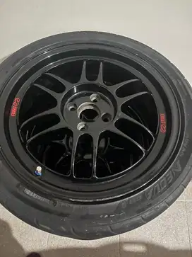 Velg RARE Enkei Rpf 1 ori + Yokohama ADVAN Neova