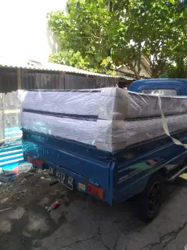 Cuci gudang kasur springbed (Borneo springbed)
