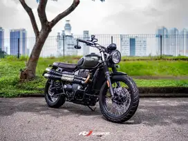 (KM 600) Triumph Street Scrambler 900 Nik 2018 Warna Hijau